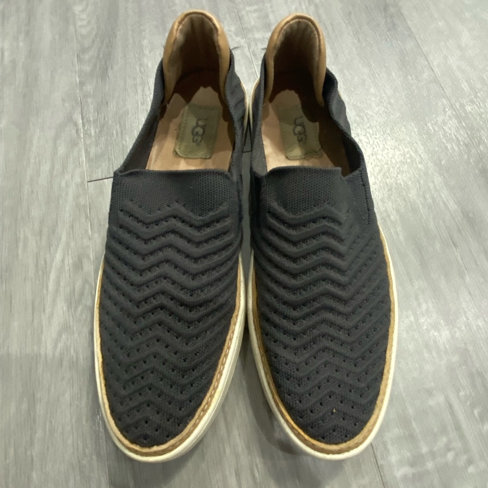 UGG Black Knit Loafers